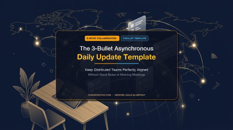 async daily update template - The 3-Bullet Asynchronous Daily Update: How to Keep Distributed Teams Aligned Without Slack Noise