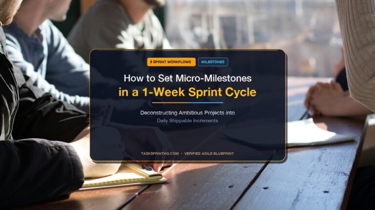 How to Set Micro-Milestones in a 1-Week Sprint Cycle micro milestones 1 week sprint - How to Set Micro-Milestones in a 1-Week Sprint Cycle