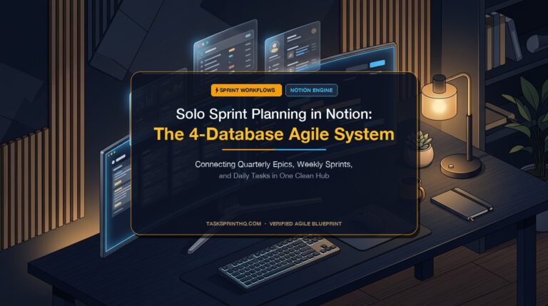 solo sprint planning notion - Solo Sprint Planning in Notion: The 4-Database Agile System for Independent Creators