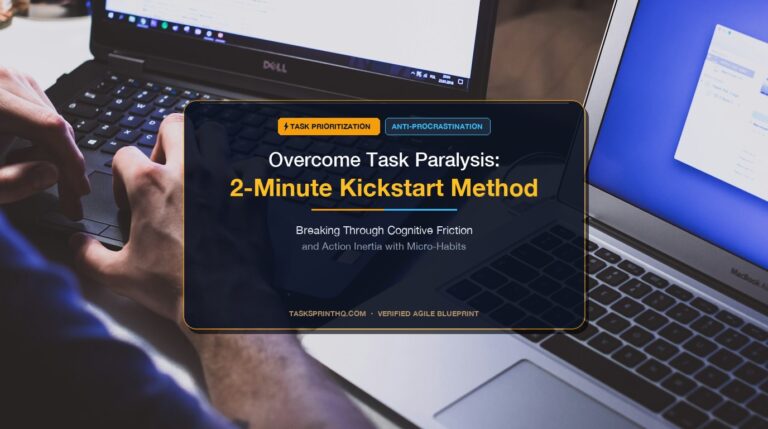 task paralysis 2 minute kickstart - How to Overcome Task Paralysis Using the 2-Minute Kickstart Method